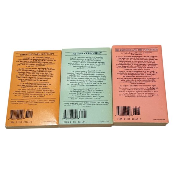 Belgariad David Eddings Lot 3 Vol 1 2 3 Pawn Queen Magician Books PB Unread - Picture 2 of 10